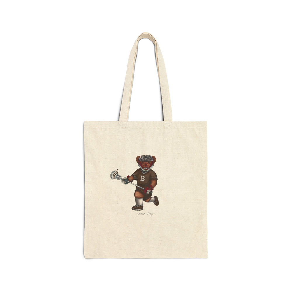 Brown Lacrosse Tote Bag 2 - Crew Dog