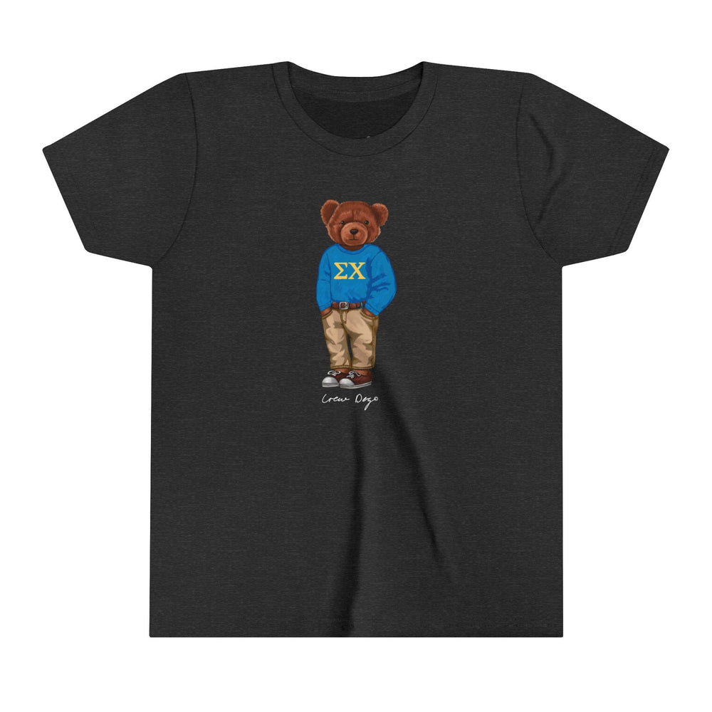 
                      
                        Sig Chi Brown Bear Baby Tee - Crew Dog
                      
                    