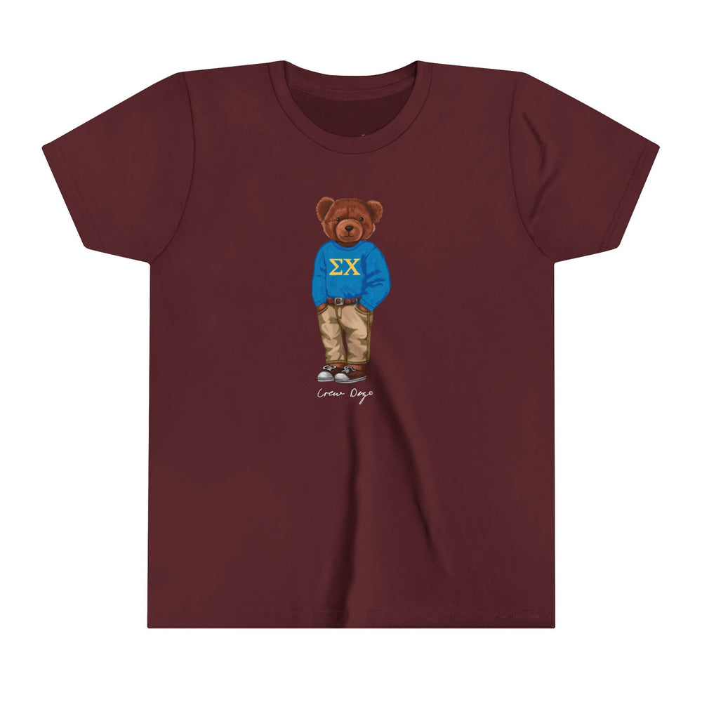 
                      
                        Sig Chi Brown Bear Baby Tee - Crew Dog
                      
                    