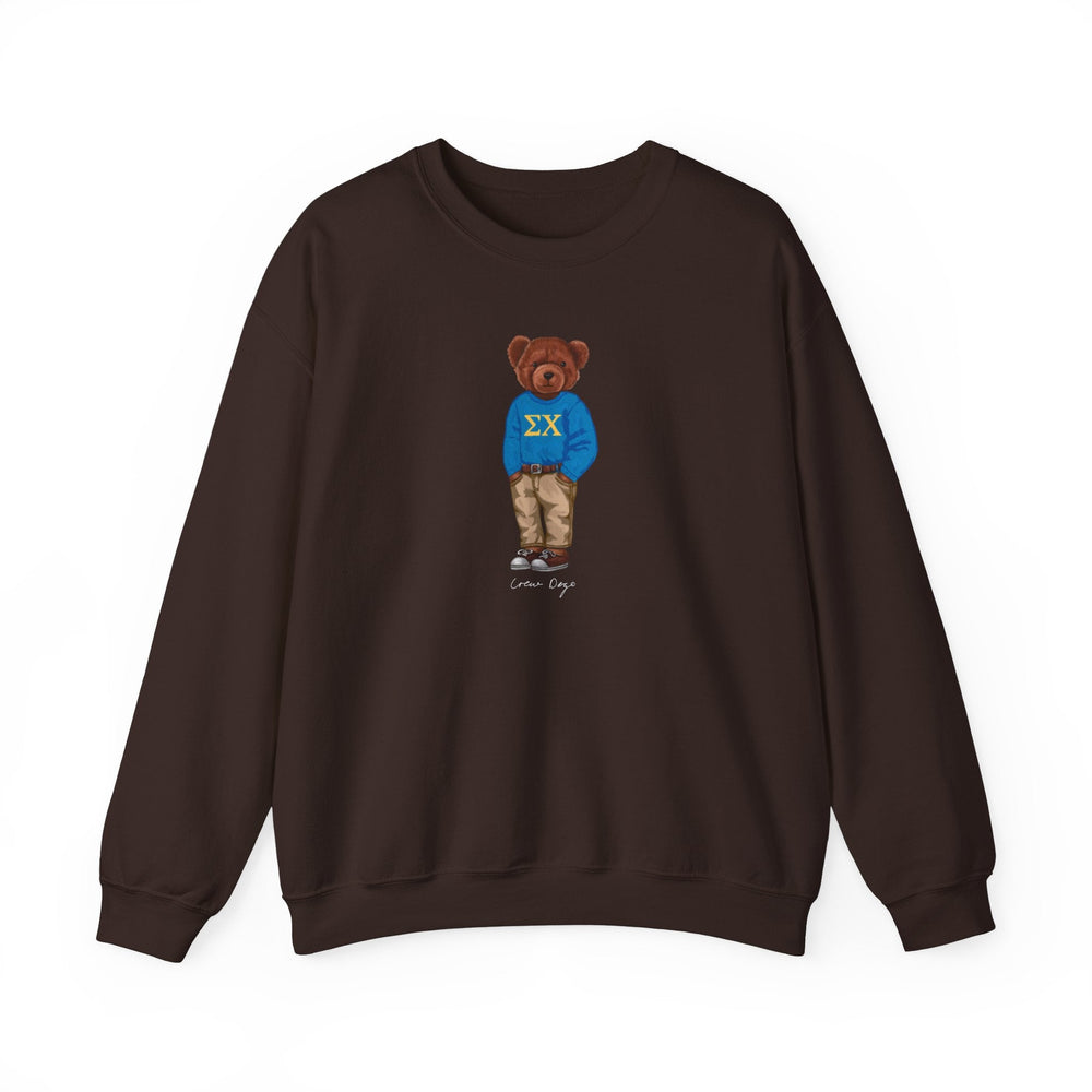 
                      
                        Sig Chi Brown Bear Crewneck - Crew Dog
                      
                    