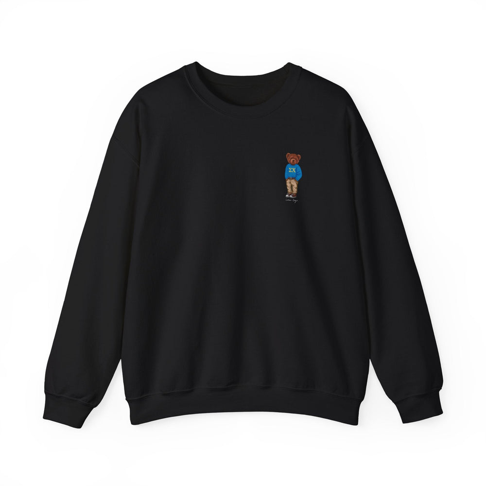 
                      
                        Sig Chi Brown Bear Crewneck (side) - Crew Dog
                      
                    