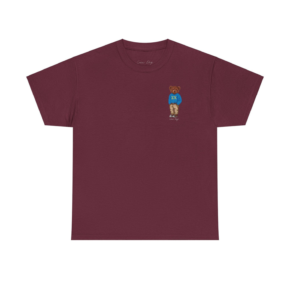 
                      
                        Sig Chi Brown Bear Tee - Crew Dog
                      
                    