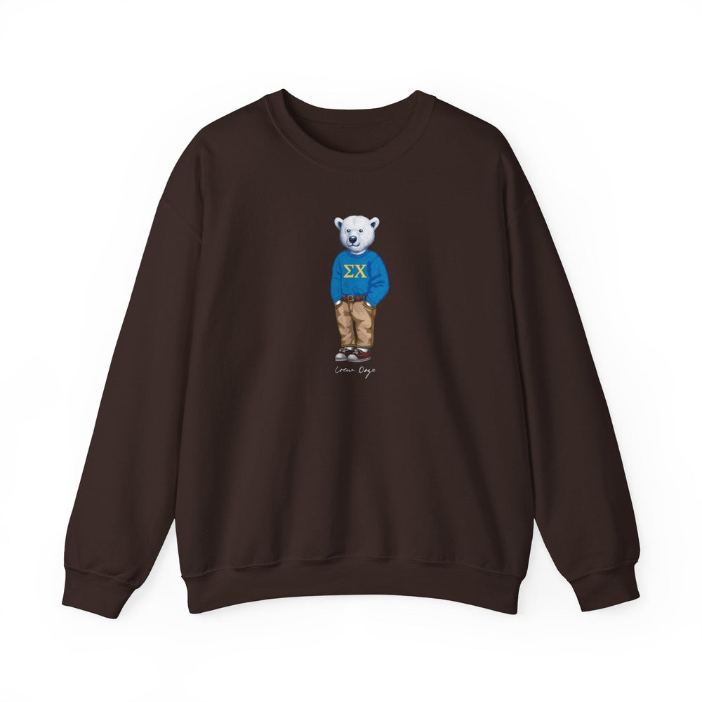 Sig Chi Polar Bear Crewneck - Crew Dog