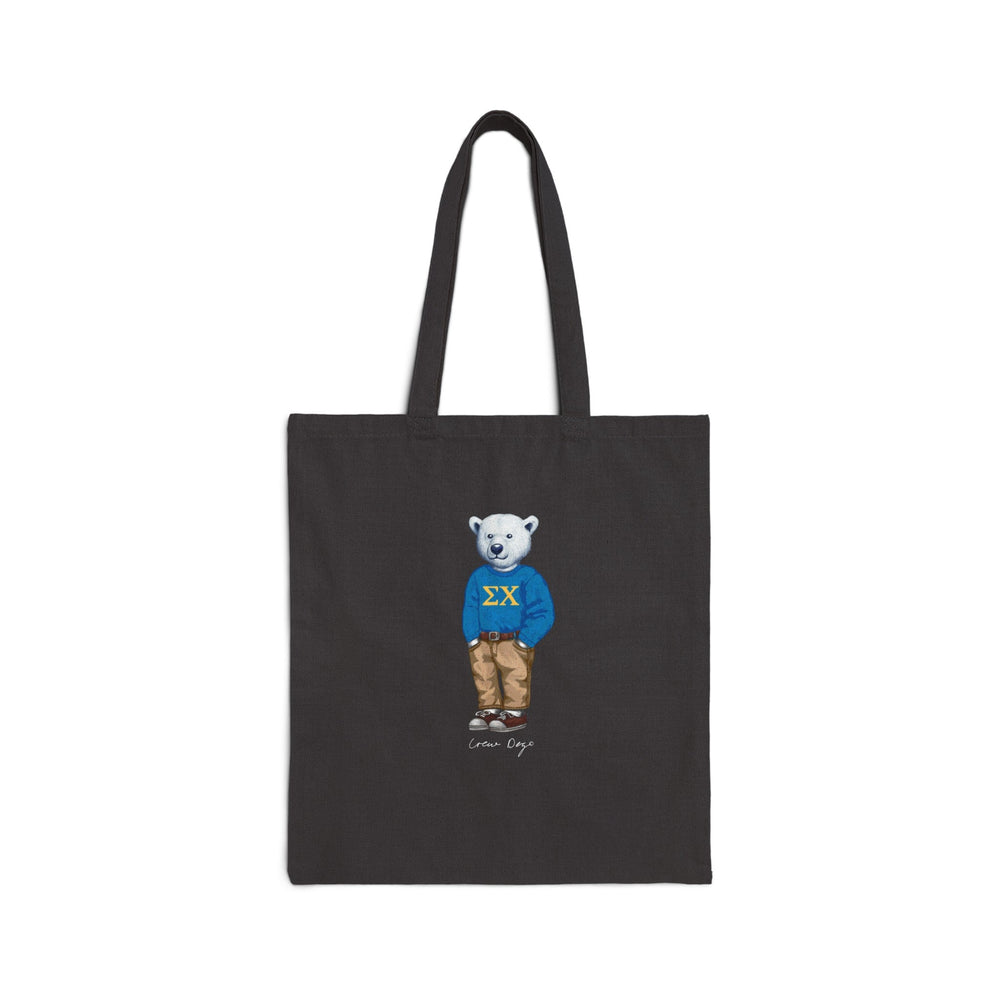 Sig Chi Polar Bear Tote Bag - Crew Dog