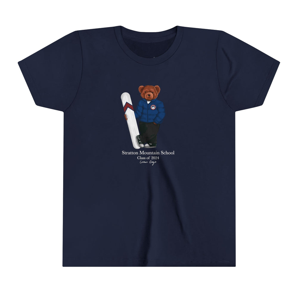 
                      
                        Stratton Mountain School Snowboarding Baby Tee - Crew Dog
                      
                    