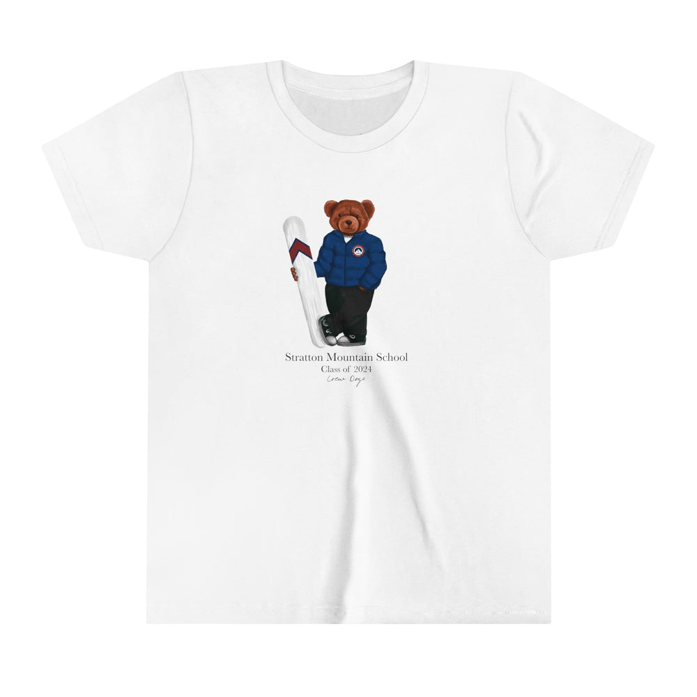 
                      
                        Stratton Mountain School Snowboarding Baby Tee - Crew Dog
                      
                    