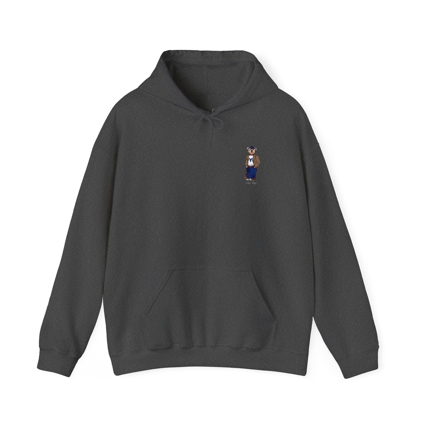 Yale 2028 Hoodie (side) - Crew Dog